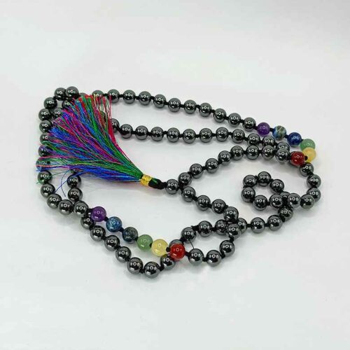 Hematite 7 Chakra Mala