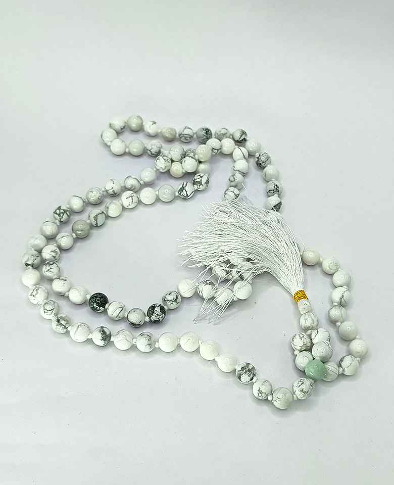 Howlite Mala