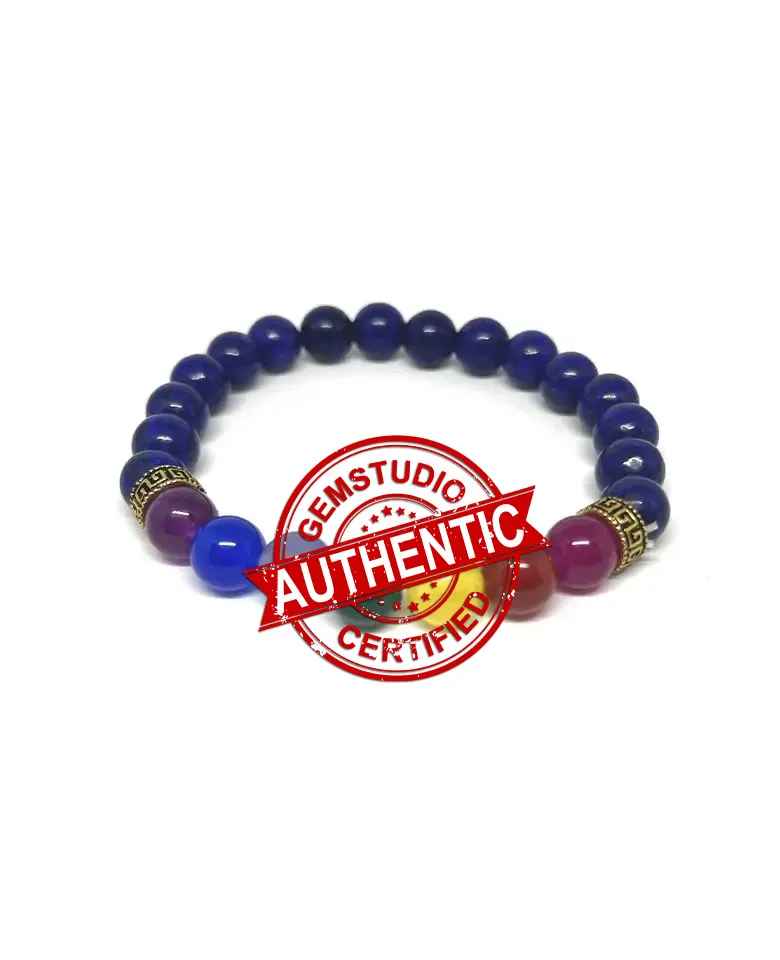 Lapis 7 Chakra Bracelet