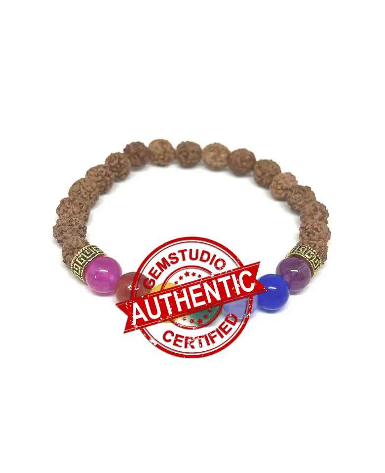 Rudraksha 7 Chakra Bracelet