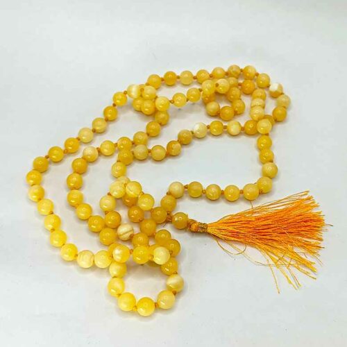 Yellow Calcite Mala