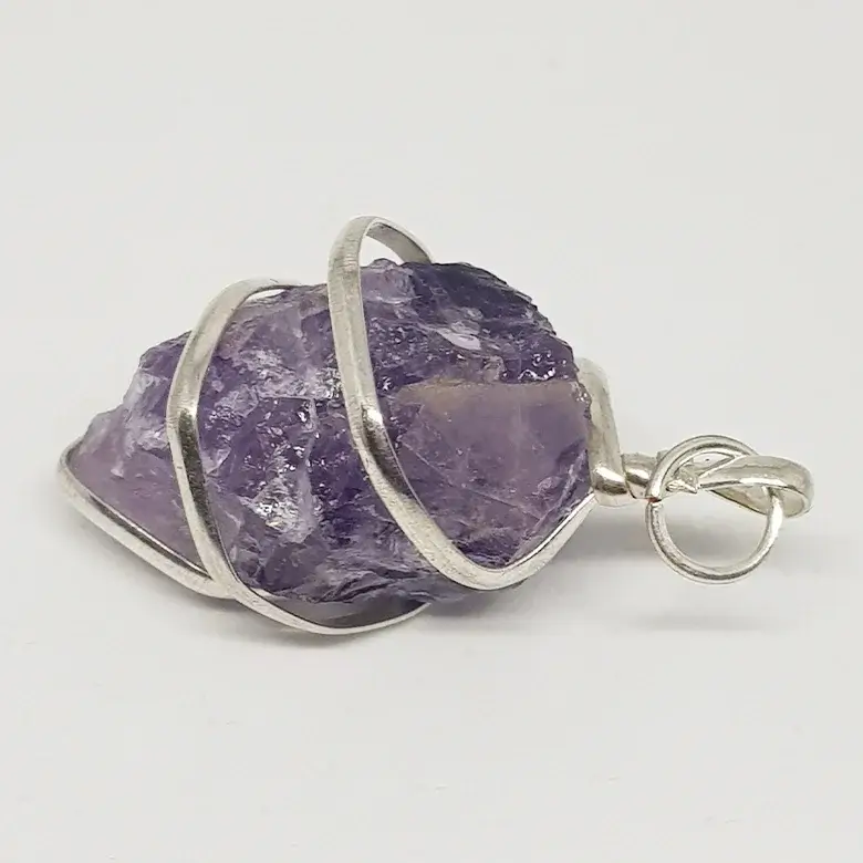 Amethyst Spiral Pendant