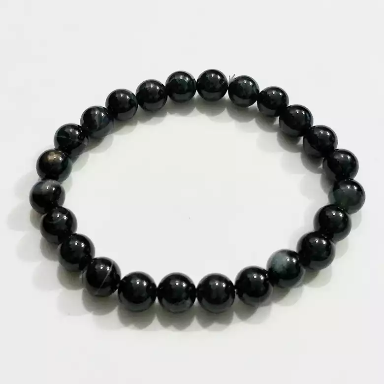 Black Banded Agate Onyx Bracelet