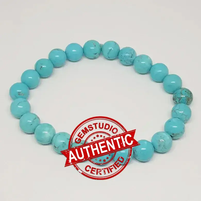 Blue Magnesite Turquoise Bracelet