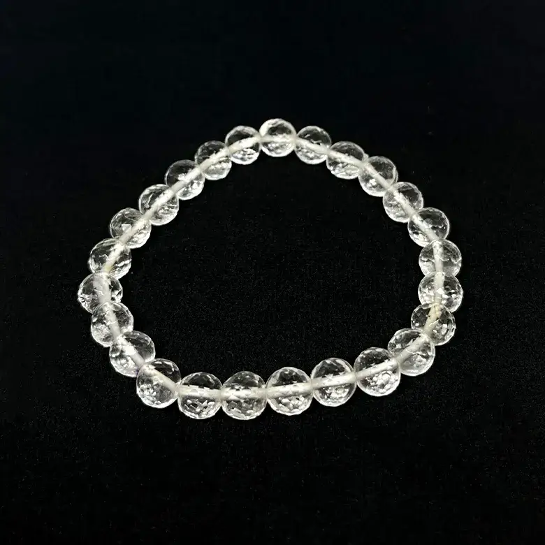 Crystal / Sphatik - Diamond Cut Bracelet