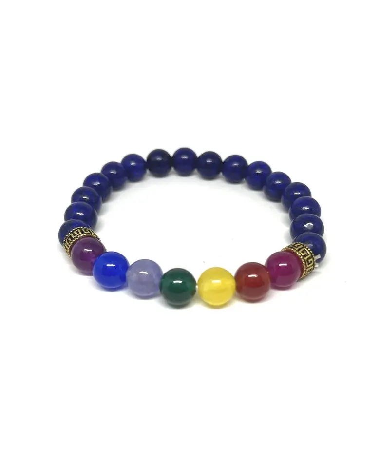 Lapis 7 Chakra Bracelet