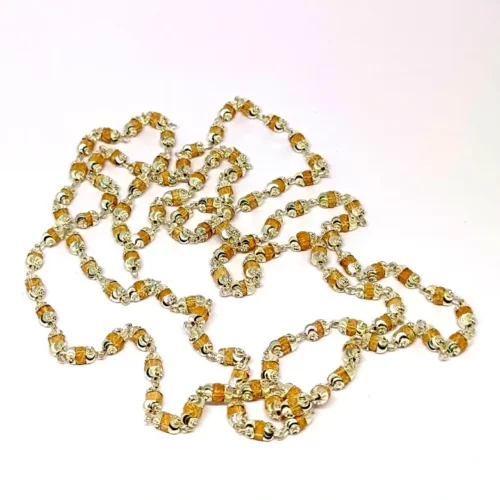 Rudraksha Rudrani Mala with Silver Capping